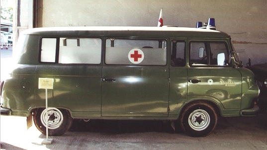 Barkas B 1000 KK Krankenkraftwagen vorwiegend im Bestand der 